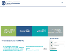Tablet Screenshot of enehrl.edu.mx